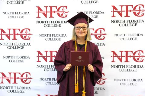 North Florida College recently graduated 32 area students. Among them was Amandia Smith of Lafayette County. (COURTESY)