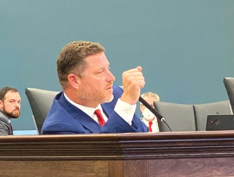 Sen. Jeff Brandes (R-St. Petersburg) speaks during Tuesday’s Rules Committee hearing. (TODD WILSON/Lake City Reporter)