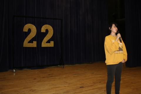 Emma Sanders rehearses her performance for the upcoming Columbia’s Top Talent. (TONY BRITT/Lake City Reporter)