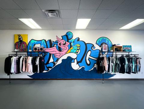 Flamingo Apparel co-owner Don Jones said his new store at Branford Crossing shopping plaza will have a grand opening on Saturday. (COURTESY)