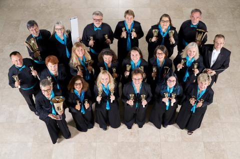 The Ring Sarasota Handbell Choir will perform music from stage and screen on March 25 at Columbia High School. (COURTESY)