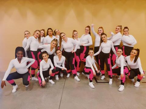 The Columbia High School Tigerettes took first place in the jazz portion and second in the hip-hop routine over the weekend at a national competition. (COURTESY)