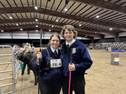 Suwannee FFA’s Maddie Carte and Branford FFA’s Braxton Young are finalists in the Florida FFA Association’s ‘Stars of Florida’ award program in the State Star Chapter Degree category. (COURTESY)