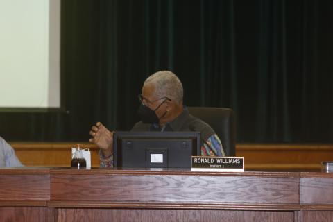 Commissioner Ron Williams said the county needs to pull back from the Lake City utility advisory committee until the city fills its leadership positions. (JAMIE WACHTER/Lake City Reporter)