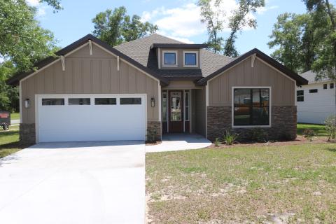The house at 114 SW Silver Palm Drive in the Preserve is one of the stops on this year’s Parade of Homes. (JAMIE WACHTER/Lake City Reporter)
