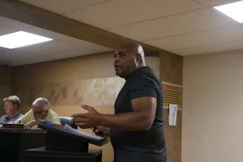 Mike Peacock with Hope Bridges LLC asked the Lake Shore Hospital Authority board if it really wanted a full-service hospital. (MORGAN MCMULLEN/Lake City Reporter)
