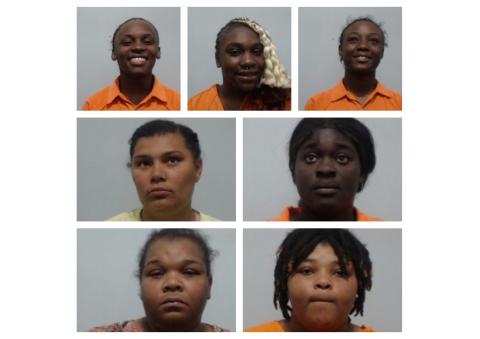 Bell (clockwise from top left), Byrd, Curry, Ridgeway, Shade, Stephens, and Thompkins