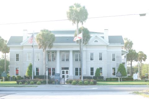The Lafayette County Courthouse should have its clock tower back on top in two weeks after a delay in preparations to complete the restoration project. (FILE)
