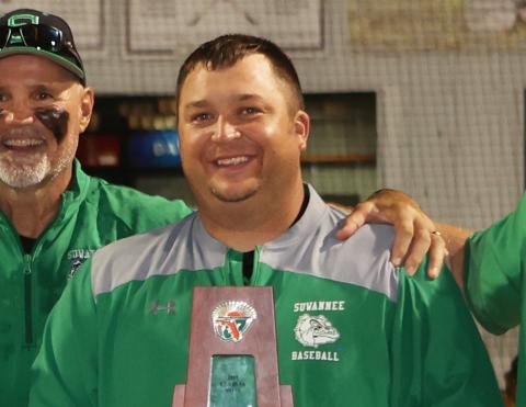 Suwannee head coach Justin Bruce. (PAUL BUCHANAN/Special to the Reporter)