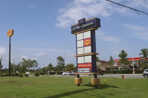 Gateway Crossing, a commercial development next to the Interstate 75 and U.S. Highway 90 interchange, may soon be the new home to a Sonic Drive-In and RibCrib barbecue restaurant. (TONY BRITT/Lake City Reporter)