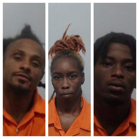 Green (from left), Cooper and Clark were arrested after a Wednesday morning shooting on SW Pizarro Place.