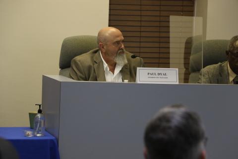 Paul Dyal, Lake City’s interim manager, said the council and community members know what they’re getting if he gets the job permanently. (MORGAN MCMULLEN/Lake City Reporter)