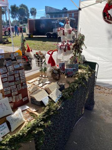 Crafts vendors, as well as food and coffee vendors, will be set up around the Lafayette County Courthouse square on Saturday for the second Downtown Christmas festival in Mayo. (COURTESY)