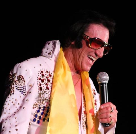 Ted “TeddyMac Elvis” McMullen will conclude the Dec. 10 show of the TeddyMac Elvis and Friends’ Country Christmas Show with a performance in full Elvis costume. (COURTESY)