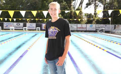 Columbia’s Ian Disosway is the LCR’s Boys Swimmer of the Year. (MANDI SLOAN/Special to the Reporter)