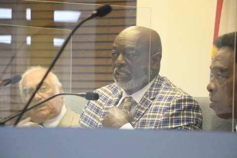 Lake City Councilman Jake Hill Jr. motioned to deed Richardson Community Center over to Columbia County during a special meeting Monday. (MORGAN MCMULLEN/Lake City Reporter)
