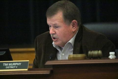Columbia County Commissioner Tim Murphy speaks during Thursday’s BOCC meeting. He said the county is done operating at Richardson Community Center. (JAMIE WACHTER/Lake City Reporter)