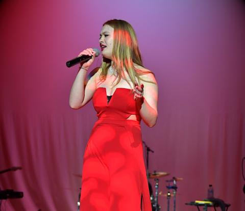Tennessee native Bree Frazier sings during the 2023 Southside Idol competition. (COURTESY)