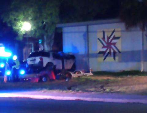 A 2004 Ford Explorer crashed into Hometown Jewelry and Loan Saturday. (COURTESY)
