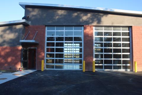 The Lake City Fire Department’s Fire Station #2 gets some roofing done back in January. LCFD Chief Josh Wehinger said officials have already done two walk-throughs at the station ahead of its opening. (TONY BRITT/Lake City Reporter)