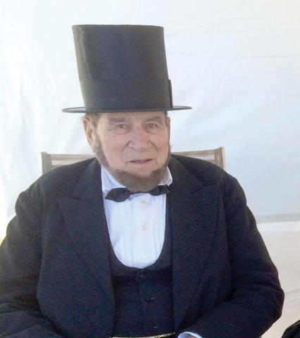 Tad Allen portrayed Abraham Lincoln at the Olustee Festival for more than 30 years. (COURTESY)