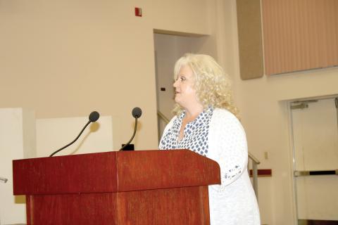 Columbia County Supervisor of Elections Tomi Brown told the School Board members that redistricting would come with significant costs, but the separate maps cause mass confusion for voters. (TONY BRITT/Lake City Reporter)