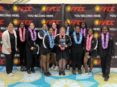 The Columbia High School color guard recently completed its indoor season with a top-10 finish. The unit also posted a school-record finish during marching season when it was named Best in Class. (COURTESY)