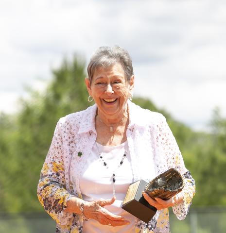 FGC held a ceremony Wednesday afternoon to rededicate the new softball field to former coach Jean Williams. (JEN CHASTEEN/Special to the Reporter)