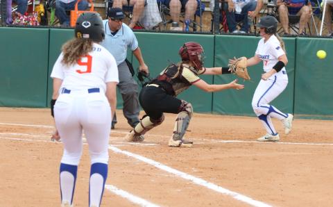 Branford's Makayla Williams scores a run during the Class 1A state championship game on Tuesday. (MORGAN MCMULLEN/Lake City Reporter)