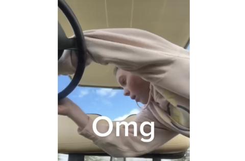 Getting thrown off a golf cart has Olivia Moody (pictured) and Kaylee Simmons appearing on Sunday’s America’s Funniest Home Videos.