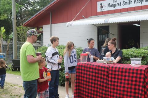 An adoption event in 2019 drew a crowd to the Lake City-Columbia County Humane Society. LCHS staff members are worried about how the shelter’s new agreement with Columbia County will impact their work. (FILE)