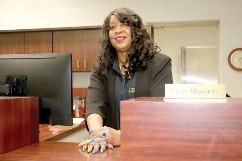 Faye Williams, a customer representative with the City of Lake City, is retiring after 44 years working with the city. (TONY BRITT/Lake City Reporter)