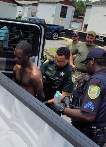 Eric McKenzie, who escaped from the work release center Monday afternoon, was captured in the wooded area near there within an hour. (COURTESY)