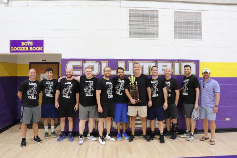 The Legal Eagles team consisting of those working at the Columbia County Courthouse won the Boots and Badges charity basketball tournament Saturday. (COURTESY COLUMBIA COUNTY SHERIFF’S OFFICE)
