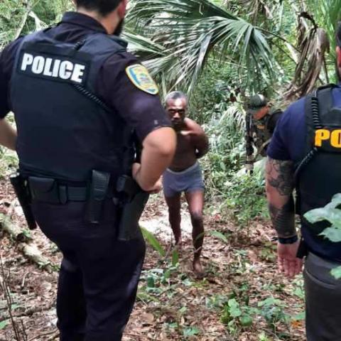 Eric McKenzie, who escaped from the work release center Monday afternoon, was captured in the wooded area near there within an hour. (COURTESY)