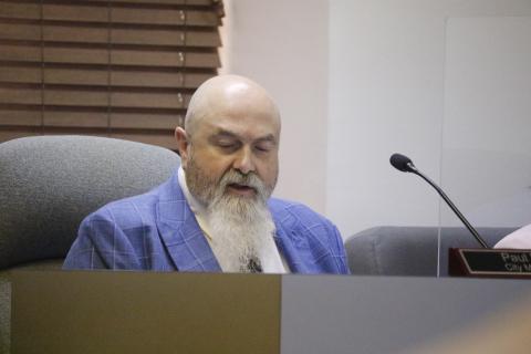 Lake City Manager Paul Dyal blasted The Blanche Hotel and the Lake City Reporter after city staff threatened to tow vehicles from the City Hall parking lot that were attending a Blanche event. (JAMIE WACHTER/Lake City Reporter)