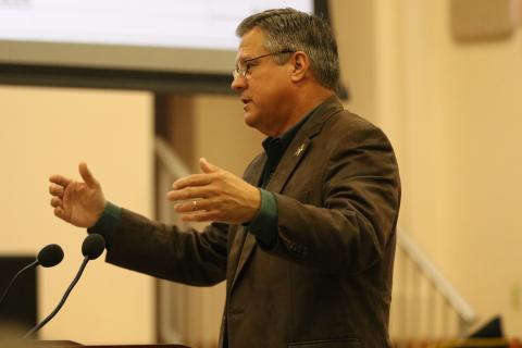 Sheriff Mark Hunter said the Columbia County Commission reduced the county’s funding toward deputies’ raises unfairly, relying on state funding to offset it. (JAMIE WACHTER/Lake City Reporter)
