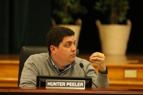 Columbia County School Board Member Hunter Peeler asked  to bring the five-year work plan back for a vote in December. (JAMIE WACHTER/Lake City Reporter)