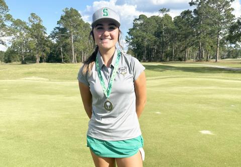 Suwannee golfer Ryan Donaldson shot an even-71 in the first round of the Class 2A state tournament on Tuesday. (COURTESY)