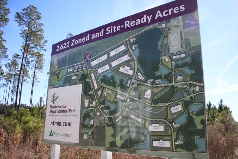 Economic Development Director Jennifer Daniels said Wednesday that Project Harvest, an agricultural company, should be submitting site plans this week for space at the North Florida Mega Industrial Park. (FILE)