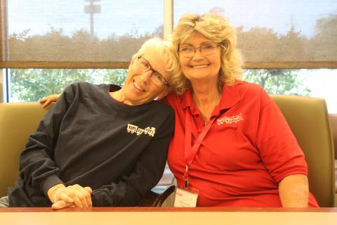 Inga Dwyer, the Toys for Tots coordinator for Columbia, Hamilton and Lafayette counties, (left) and Annita Leonard, the coordinator of Toys for Tots in Suwannee County, are looking forward to the Pilots With Presents Fly In & Antinque and Classic Car Display on Saturday at the Lake City Gateway Airport. (TONY BRITT/Lake City Reporter)