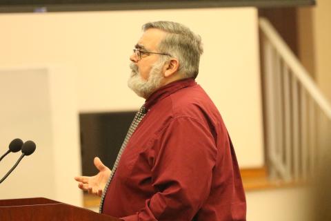 County Manager David Kraus told the Columbia County Commission on Thursday that a consolidated dispatch center is likely several months away. (JAMIE WACHTER/Lake City Reporter)