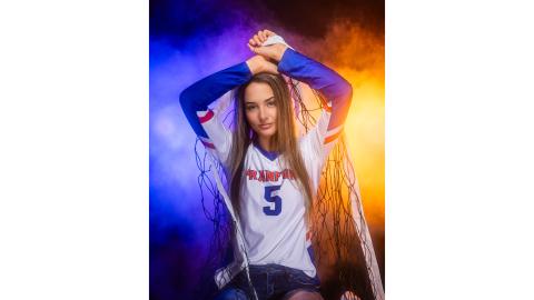 Branford outside hitter Kennedy Walker is the LCR’s Volleyball Player of the Year. (JACK HOWDESHELL/Special to the Reporter)