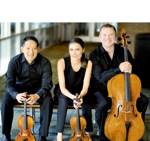 The Lawson Ensemble, featuring Clinton Dewing (from left), Aurica Duca and Nick Curry, will perform Friday for the Friends of Music concert season in Live Oak. (COURTESY)