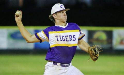 Columbia third baseman Ayden Phillips throws to first base against Chiles last season. (BRENT KUYKENDALL/Lake City Reporter)