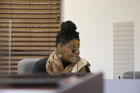 Councilwoman Chevella Young said the City of Lake City needed to help with Niblack Elementary School’s move for construction. (JAMIE WACHTER/Lake City Reporter)