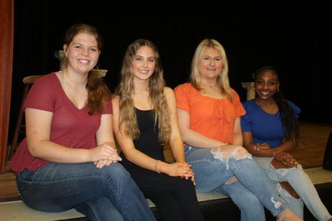 Competing Saturday for the title of 2024 Miss CHS are Callie Hale (from left), Lyla Fulsom, Stephanie Green and Chloe Sheppard. The Miss CHS pageant is scheduled to start at 6 p.m. (TONY BRITT/Lake City Reporter)