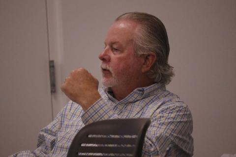 Suwannee County Administrator Greg Scott, shown at last week’s regional utility advisory committee meeting, told the County Commission on Tuesday that it was still the ‘infant stages of the process’ of forming an authority. (FILE)