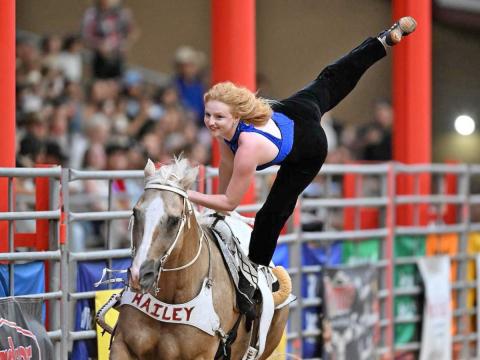Hailey Wall will perform this weekend at the Florida Gateway Pro Rodeo. (COURTESY)