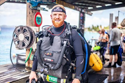 Jared Hires, the general manager of Lake City-based Dive Rite, died Wednesday on a cave dive in Norway. He was 33. (COURTESY)